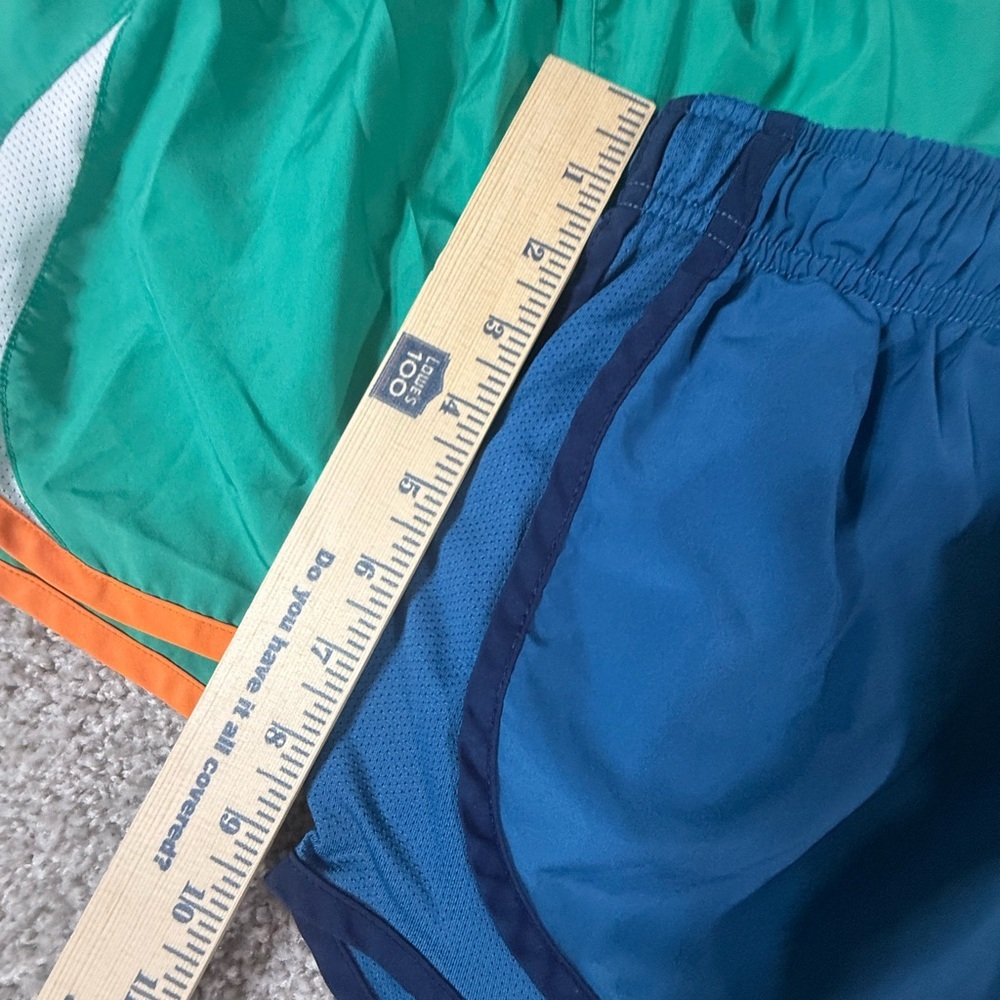 2 pair bundle - Nike Blue Green Women’s Running Shorts – 2 Pair, Size XS - Picture 5 of 8